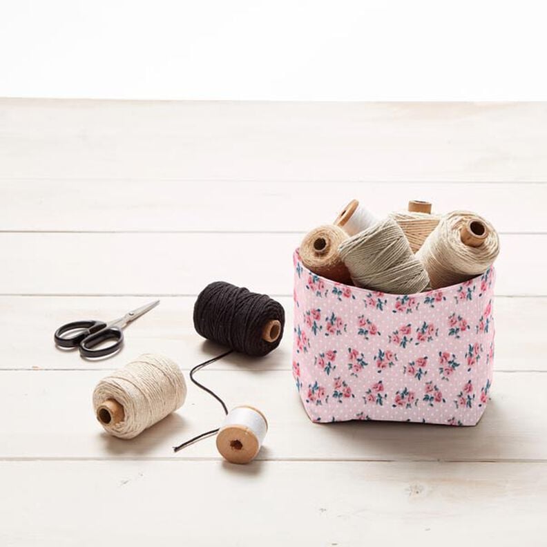 Tkanina bawełniana kreton Małe róże – róż,  image number 7