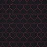 Tkanina pikowana neonowe serca | Poppy Fabrics – czerń/neonowy pink,  thumbnail number 1