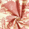 Tkanina dekoracyjna half panama Toile de Jour – czerwień karminowa/krem,  thumbnail number 3