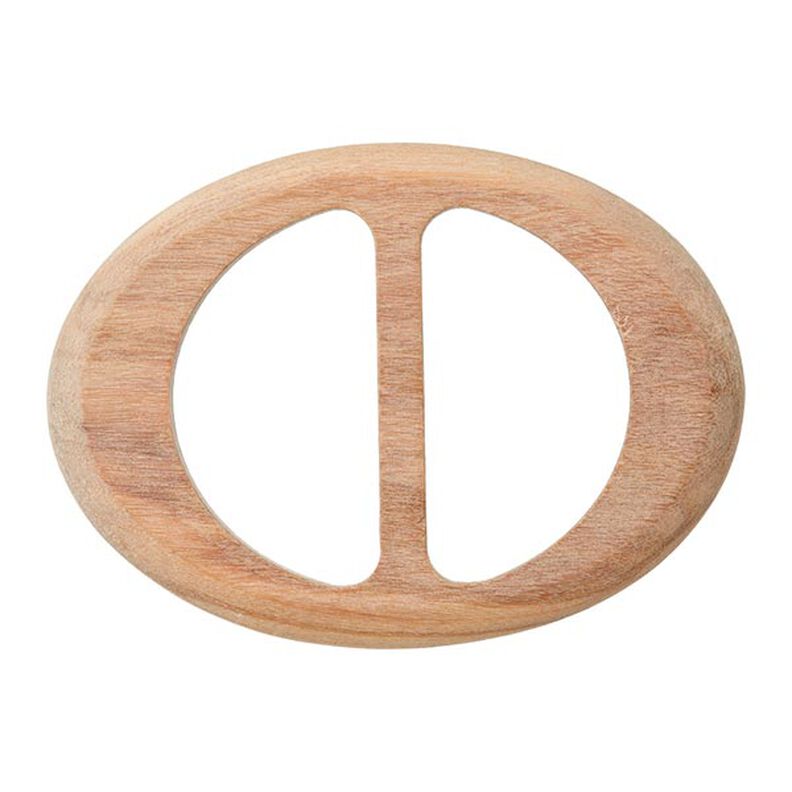 Klamra drewniana owalna  – beż,  image number 1