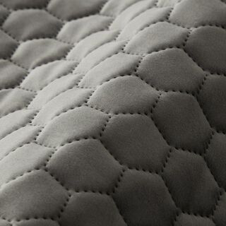 Tkanina tapicerska pikowany aksamit plaster miodu – antracyt, 