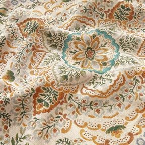 Panel dekoracyjny Gobelin duża mandala – musztarda/jasnobeżowy, 