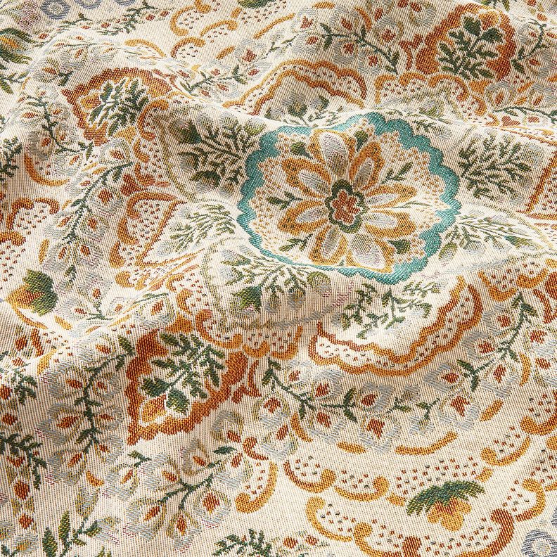 Panel dekoracyjny Gobelin duża mandala – musztarda/jasnobeżowy,  image number 2