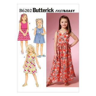 Sukienka dziecięca, Butterick 6202|92 - 116, 