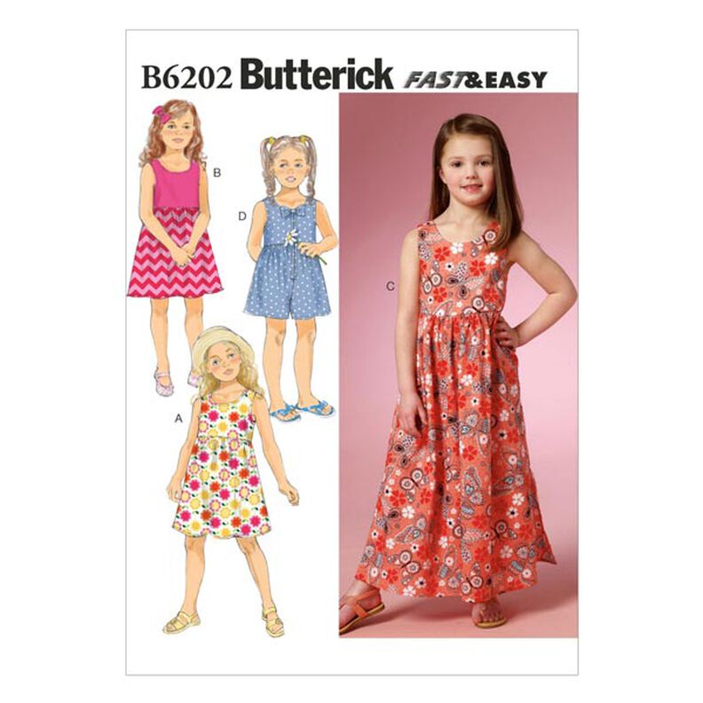 Sukienka dziecięca, Butterick 6202|92 - 116,  image number 1