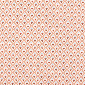 Bawełna powlekana małe romby – brąz/biel,  Bawełna powlekana małe romby – brąz/biel,