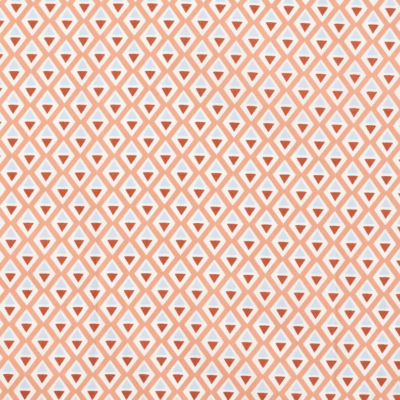 Bawełna powlekana małe romby – brąz/biel,  image number 1