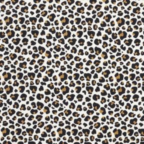 Sztruks cienki drobna panterka – mleczna biel, 