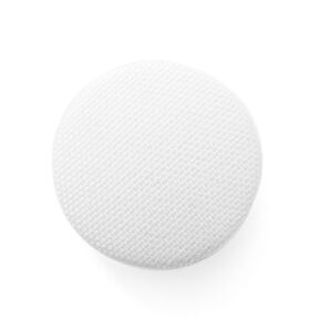 Guzik obciągnięty Classic Poly – biel, 