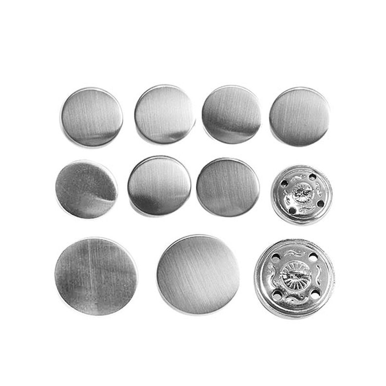 Garnitur Guzik Zestaw [ 11-części ] – srebro metaliczny,  image number 2