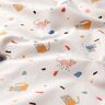 Popelina bawełniana kocie konfetti – kość słoniowa/jasny kreci,  thumbnail number 2