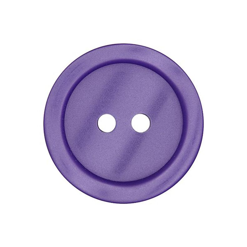 Guzik plastikowy z 2 dziurkami Basic - liliowy,  image number 1