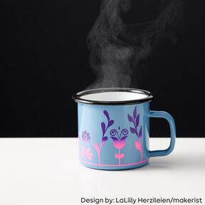 Folia winylowa zmieniająca kolor pod wpływem ciepła Din A4 – lilia/pink, 