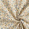 Tkanina bawełniana Kreton rozrzucone kwiaty – jasnobeżowy/jasny brąz,  thumbnail number 3