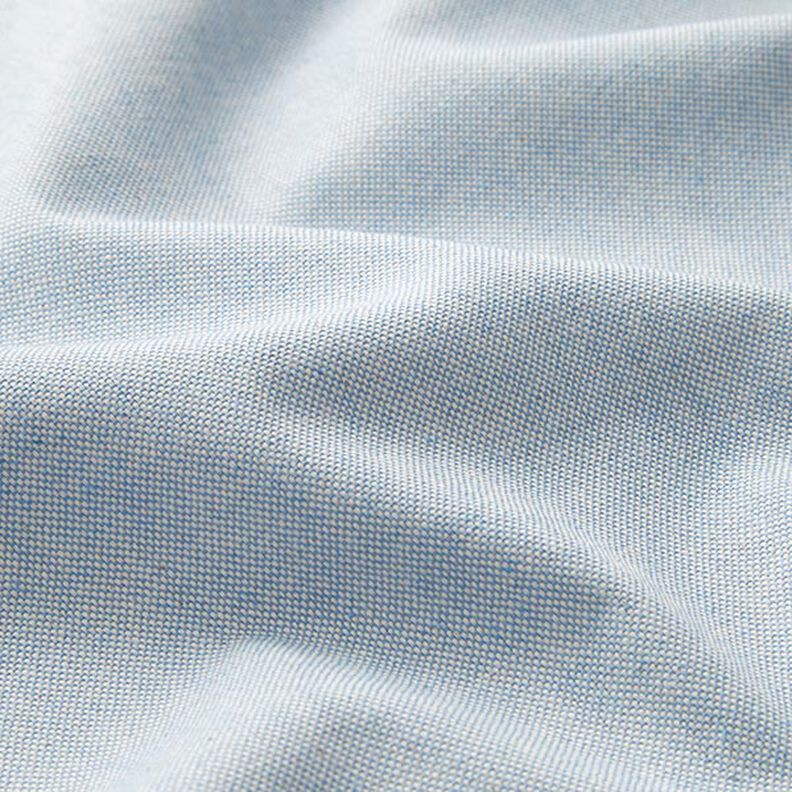 Tkanina dekoracyjna half panama chambray z recyklingu – jasnoniebieski/naturalny,  image number 2