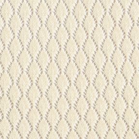 Dzianina swetrowa Crochette – mleczna biel, 