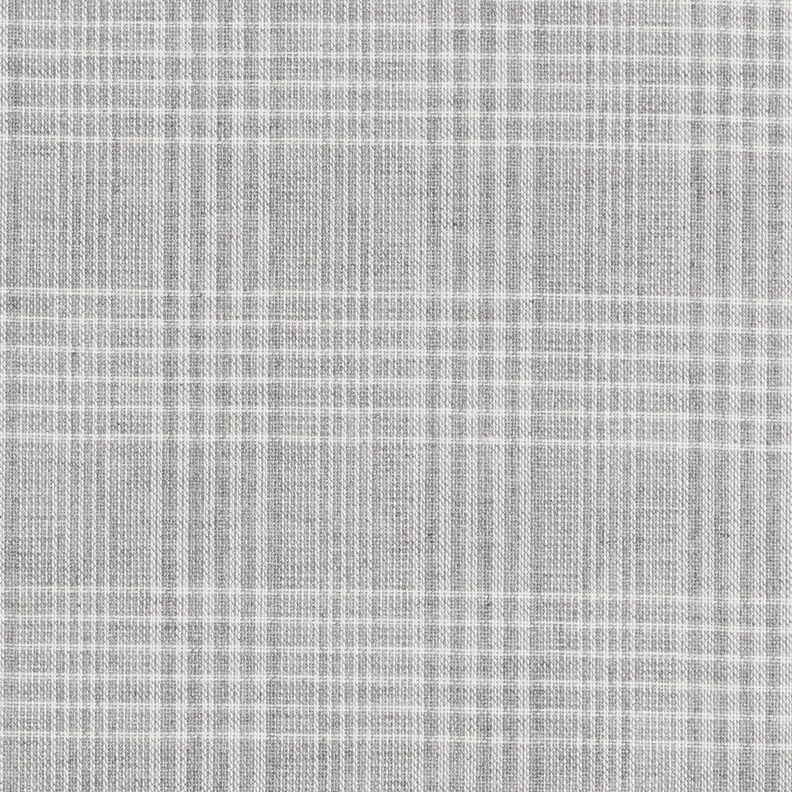 Lekka tkanina bawełniana w kratkę – jasnoszary/biel,  image number 1