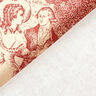 Tkanina dekoracyjna half panama Toile de Jour – czerwień karminowa/krem,  thumbnail number 4