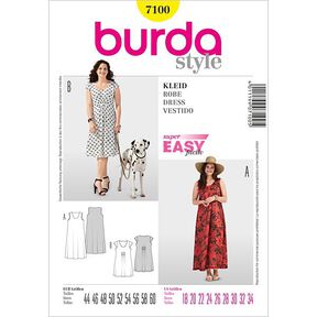 Sukienka letnia, Burda 7100, 