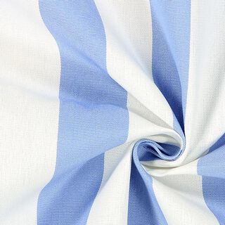 Tkanina na markizy w paski Toldo – biel/jasnoniebieski, 