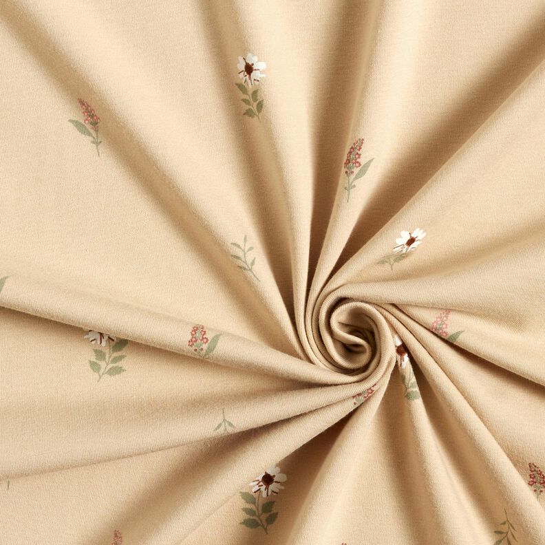 D?ersej bawe?niany delikatne kwiatuszki &ndash; piasek,  image number 3