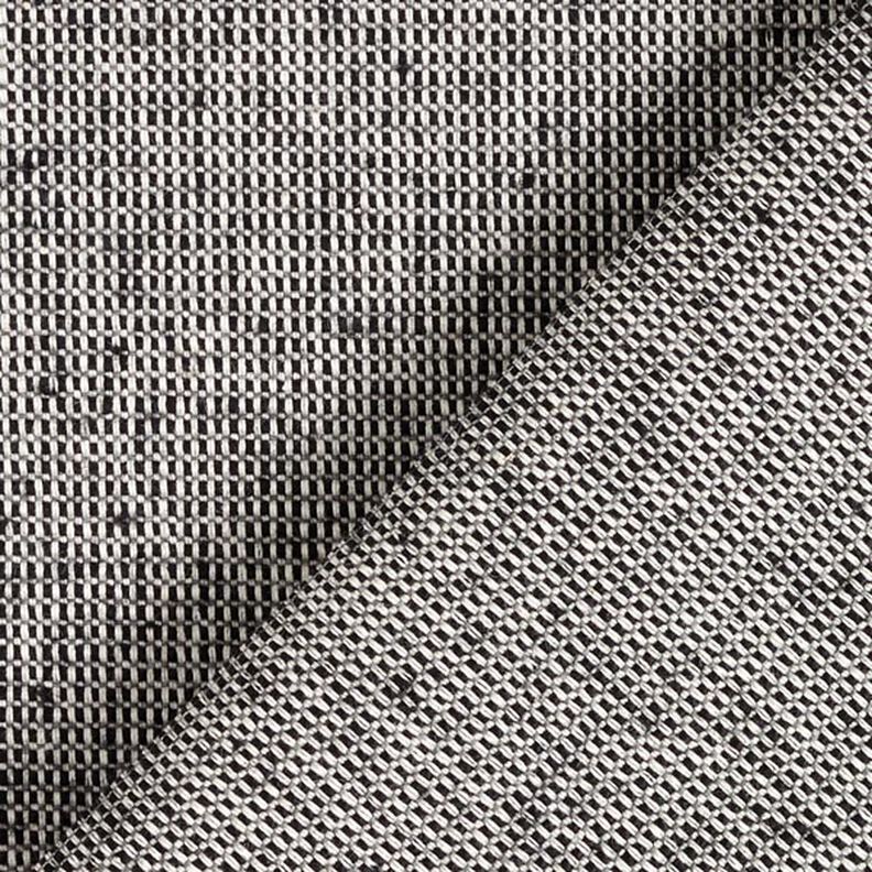 Tkanina dekoracyjna half panama o strukturze prążków bawełna z recyklingu – czerń/biel,  image number 3