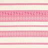 Tkanina bawełniana ze wzorem w romby – mleczna biel/pink,  thumbnail number 1