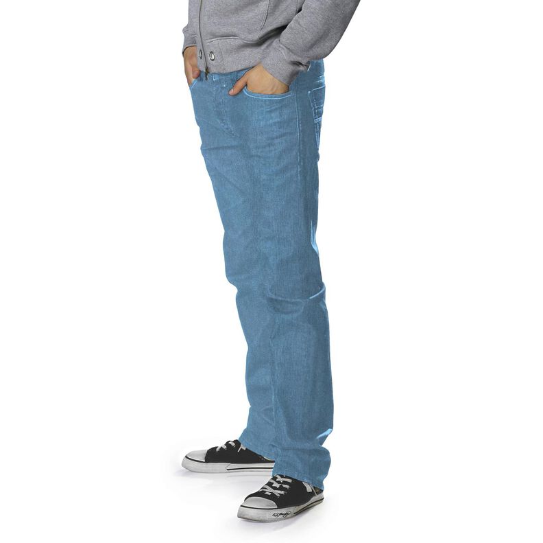 Lekki denim bawełniany – jasnoniebieski,  image number 7