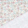 Materiał na kostiumy kąpielowe UPF50 motywy kwiatowe – mleczna biel/różowe złoto,  thumbnail number 4