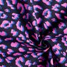 Bawełna powlekana abstrakcyjna panterka | Poppy Fabrics – ciemnogranatowy/pink,  thumbnail number 3