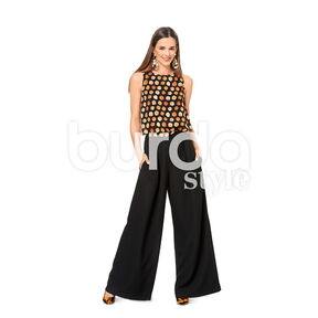 Spodnie, Burda 6544, 