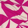 Tkanina na bluzki strecz, w geometryczny wzór | Poppy Fabrics – purpura/nerkowiec,  thumbnail number 2