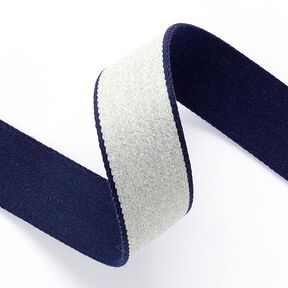 Taśma parciana [ 3,5 cm ] – granat/szary, 