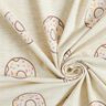 Dżersej bawełniany brokatowe pączki | by Poppy – naturalny,  thumbnail number 3