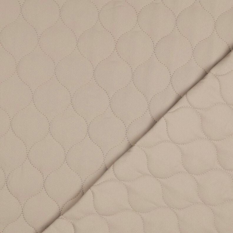 Tkanina pikowana wzór koła | Poppy Fabrics – ciemny beż,  image number 4