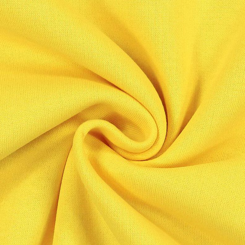 Dzianina dresowa drapana – żółć,  image number 2