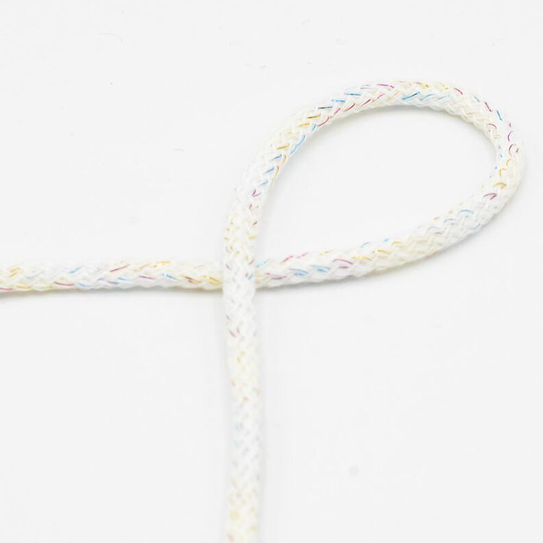 sznurek bawełniany Lureks [Ø 5 mm] – biel,  image number 1