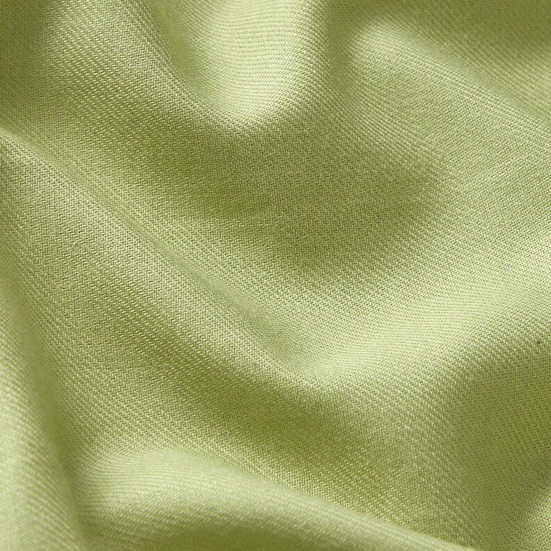 Tkanina na bluzki z mieszanki bawełny z wiskozą, jednokolorowa – jasna zieleń,  image number 2