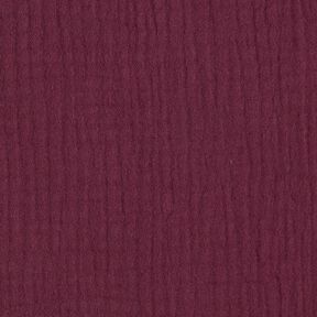 GOTS Trójwarstwowy muślin bawełniany – merlot, 