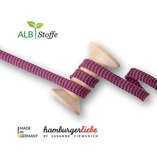 Sznurek pleciony eko Twist Me Dots [ 15 mm ] | Albstoffe – pink/malina, 