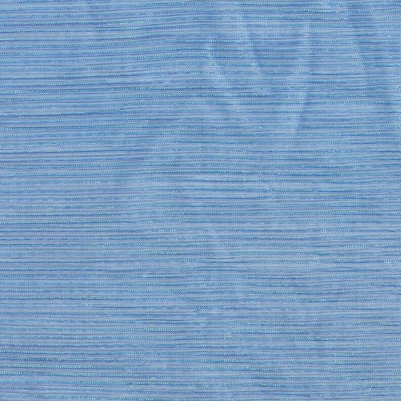 Prześwitująca tkanina plisowana w błyszczące paski – błękit,  image number 1