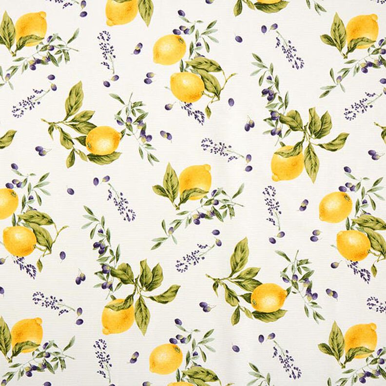 Tkanin dekoracyjna Płótno Cytryny – żółć,  image number 1