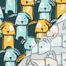 Dżersej bawełniany psy z klapniętymi uszami | Poppy Fabrics – ciemna zieleń,  thumbnail number 4