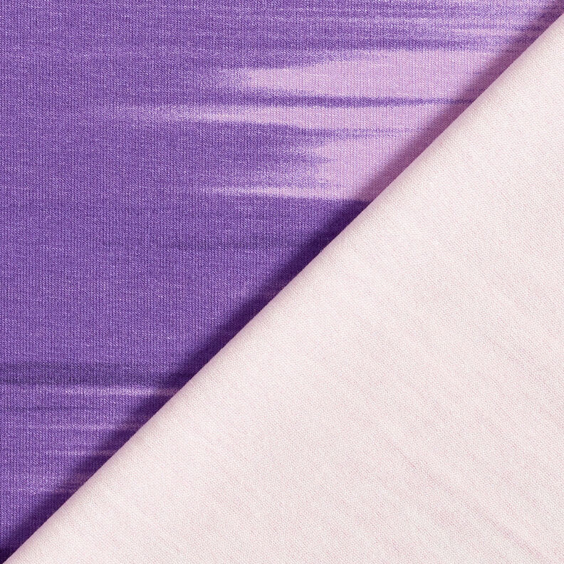 Dżersej wiskozowy w cieniowane podłużne paski – bakłażan/liliowy,  image number 6