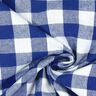 Tkanina bawełniana Kratka Vichy 1,7 cm – błękit królewski/biel,  thumbnail number 2