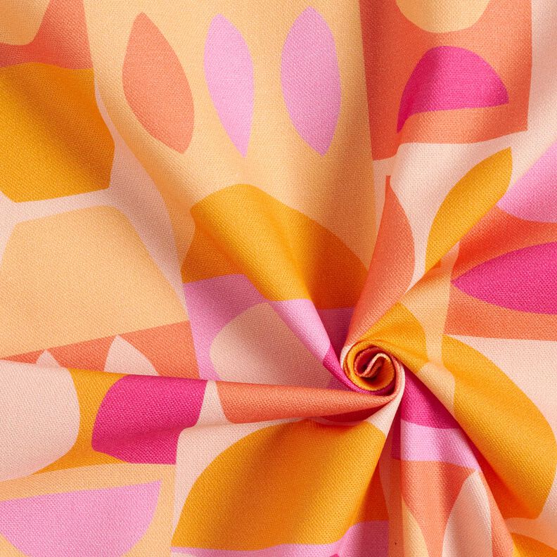 Tkanin dekoracyjna Half panama kolorowe wariacje &ndash; jasna ż&oacute;łć/pastelowy fiolet,  image number 3