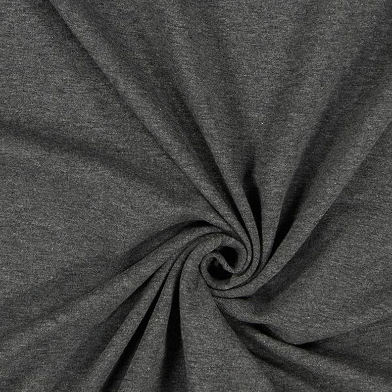 Lekka dresówka pętelkowa french terry melanż – antracyt,  image number 1