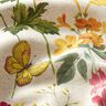 Tkanin dekoracyjna Half panama polne kwiaty – naturalny/malinowy,  thumbnail number 6
