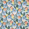 Woal bawełniany w bujne kwiaty | Nerida Hansen – błękit,  thumbnail number 1