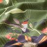 Tkanina dekoracyjna half panama Egzotyka – ciemna zieleń,  thumbnail number 2